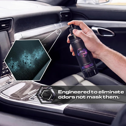 Blackline Car Care - Ocean Breeze Car Air Freshener Spray, Premium Odor Eliminator for Cars, Trucks, RVs, SUV, or Home Use - 8 fl OZ - Air Freshener - Ocean Breeze Spray