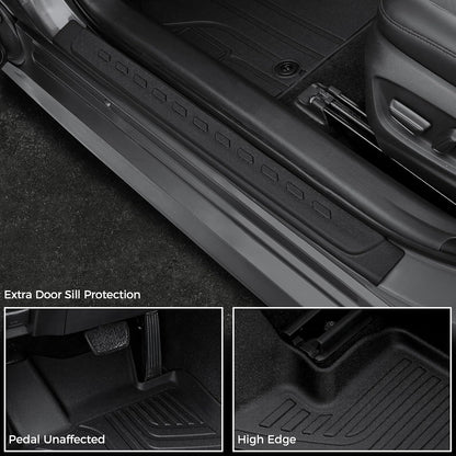 Floor Mats for Toyota Sienna 2021-2026, All Weather Floor Mats Lower Trunk Cargo Liner Accessories, Full Coverage Set (Fit 8-Seat with Spare Tire)