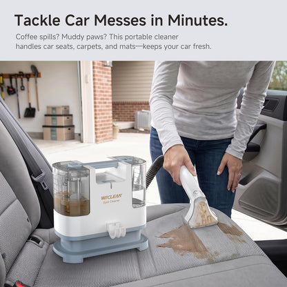 WECLEAN C1 Portable Extractor for Couch and Carpet Cleaner Upholstery Cleaner with Deep Cleaning Solution