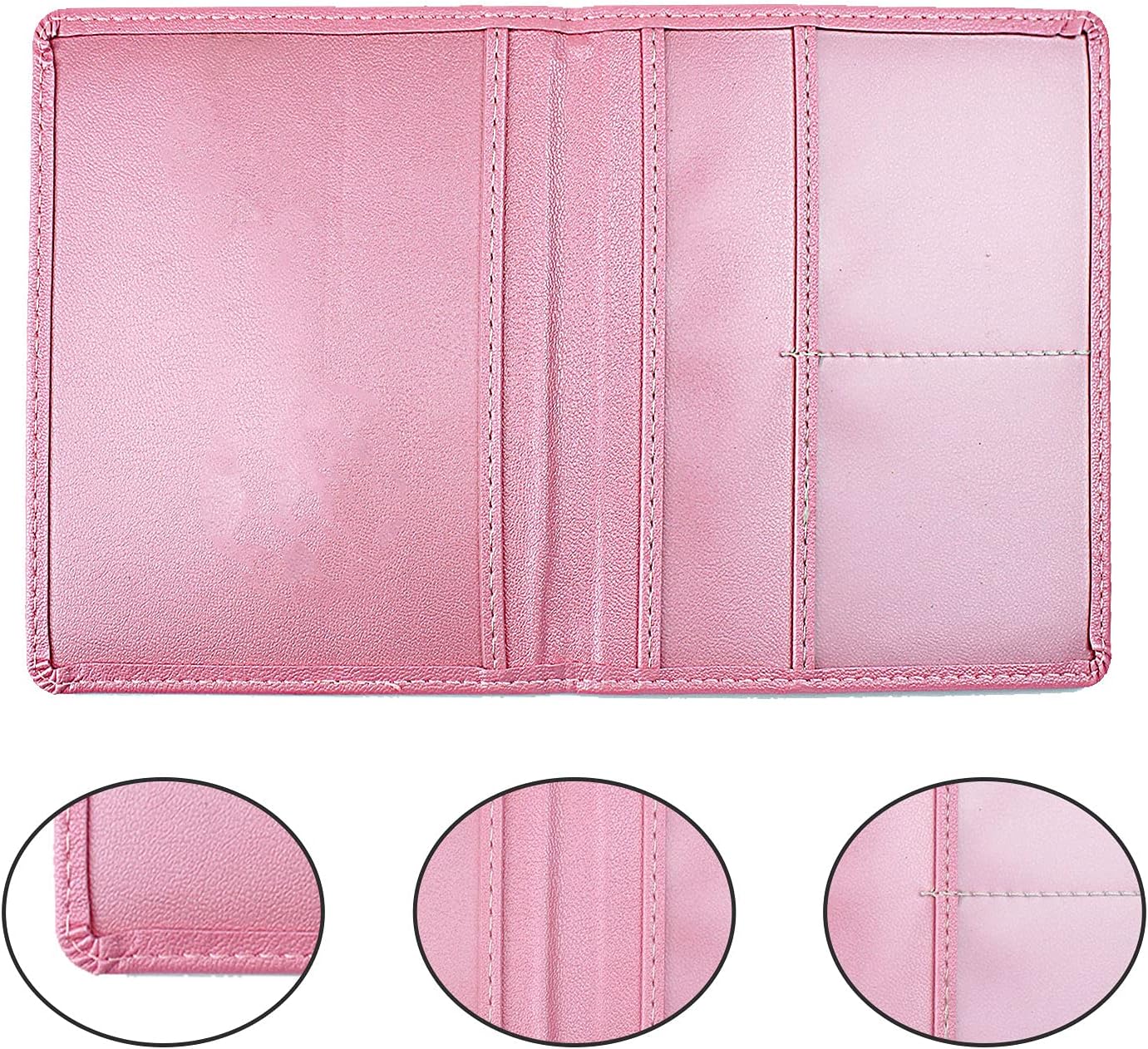 Car Registration and Insurance Card Holder - Leather Vehicle Glove Box Automobile Documents Paperwork Wallet Case Organizer for ID, Driver's License, Key, Cards - Car Accessories for Women&Men