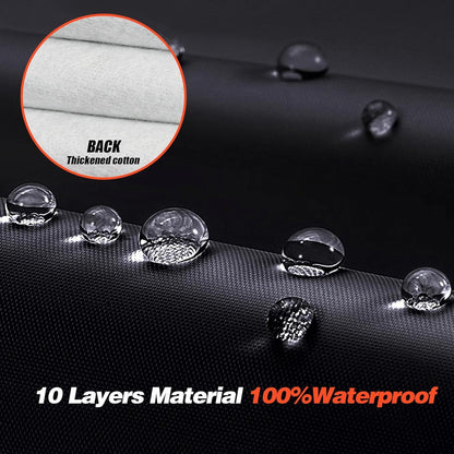 Large SUV Car Cover for Chevy Suburban 100% Waterproof All Weather, Heavy Duty Outdoor Full Exterior Covers Rain Sun Wind UV Protection. - Colors A