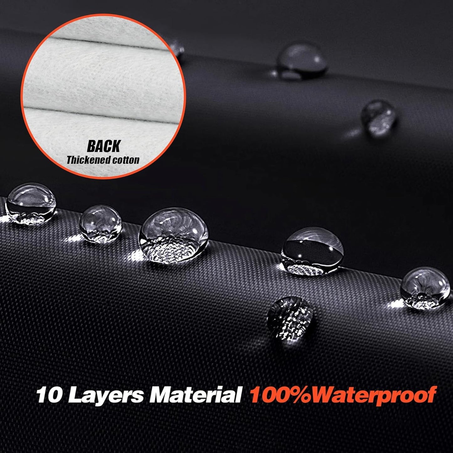Large SUV Car Cover for Chevy Suburban 100% Waterproof All Weather, Heavy Duty Outdoor Full Exterior Covers Rain Sun Wind UV Protection. - Colors B
