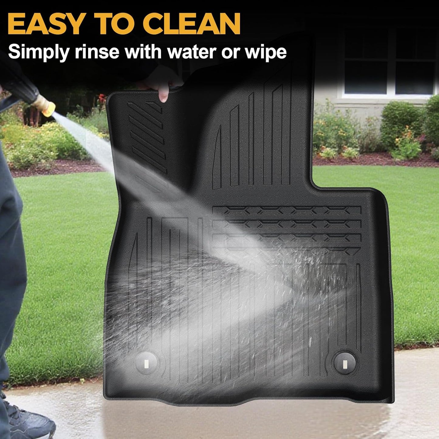 Floor Mats for Hyundai Elantra Gas 2021-2026, All Weather Floor Mats Trunk Cargo Liner and Door Sill Guards Accessories, Full Coverage Set (Not fit Hybrid Models)
