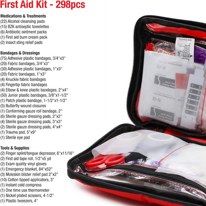 DMI First Aid Kit, Mini 20 Piece Kit, Small and Compact All Purpose Use for Minor Cuts and Scrapes, Durable Water Resistant Case, Convenient and Portable, White, 1 Count