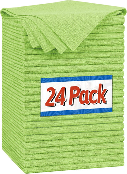 FIXSMITH Shop Towels, Pack of 200, Grey Microfiber Cleaning Cloth Bulk, Microfiber Towels for Cars, All-Purpose Absorbent Cleaning Rags, Dust Cloth for Automotive, Mechanic, Garage, 11.5 x 11.5 inch