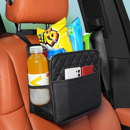 FrgKbTm Car Seat Back Hanging Bag Car Document Holder Multi-Pocket Bottle Bag Storage Box Organizer Travel Tidy Pouch Pocket Kids