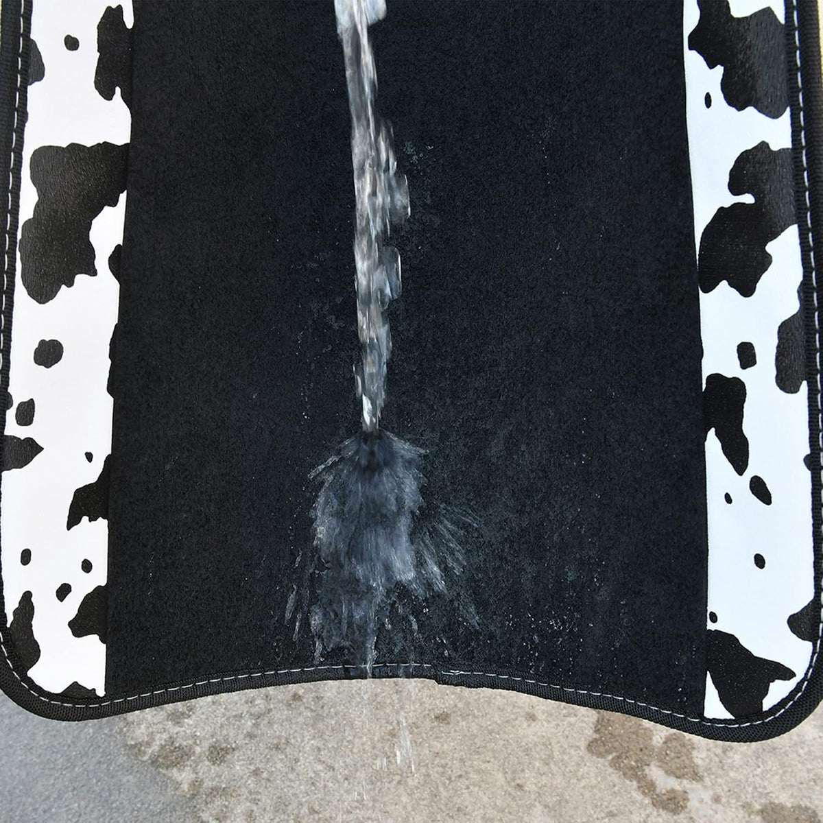 CAR PASS Waterproof Universal Car Floor Mats, Leopard Print Car Mats Fit for SUV,Vans,sedans, Trucks,Set of 4pcs Car Carpet with Driver Heel Pad and Nibs Backing, Leopard Car Accessories Gray Leopard