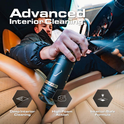 Blackline Car Care - Gentle APC - Streak free total Interior Cleaner and Protectant, Safe for Cars, Motorcycles & More. 16 fl oz leather upholstery cleaner - interior car fabric cleaner, GTL001