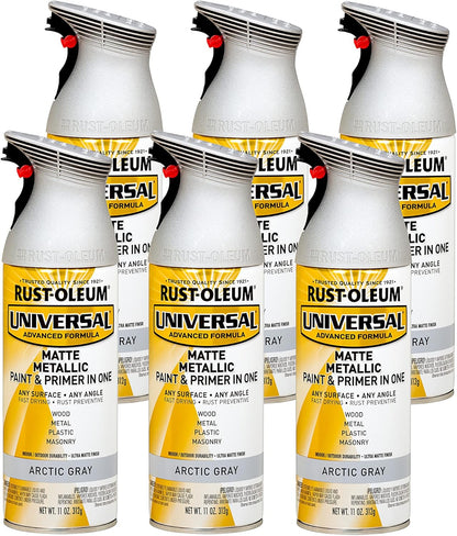 Rust-Oleum 302151 Universal All Surface Clear Topcoat Spray, 11 oz, Dead Flat Clear - Colors A