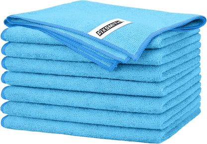 FIXSMITH Microfiber Cleaning Cloth - Pack of 50, Microfiber Towels for Cars 16 x 12 in, Highly Absorbent Cleaning Rags, Lint-Free, Streak-Free Cleaning Cloths for Car Kitchen Home Office