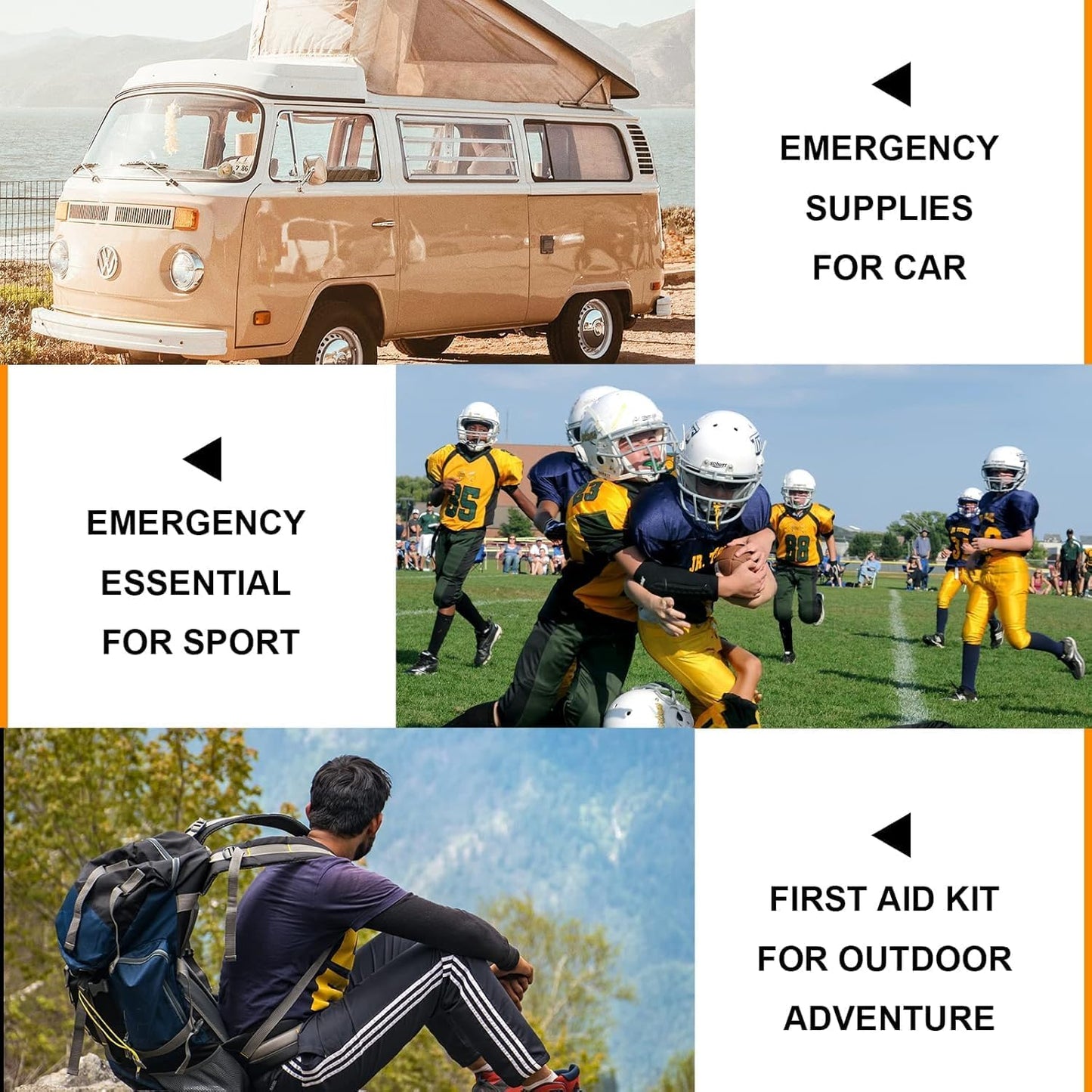 Travel-First Aid-Kit Car-Home 300PCS Survival-Kit Outdoor-Adventure - Small Portable Red Emergency Essential Sets Office Hiking Camping Business Public Must Have First Aid Gear Equipment 1st Aid