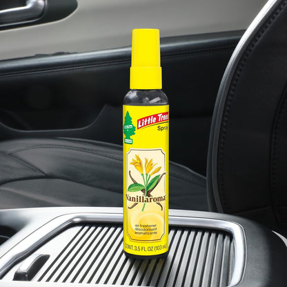 LITTLE TREES Car Air Freshener | Spray Provides a Long-Lasting Scent for Auto or Home | On-the-go Freshness | Black Ice, 6 Air Fresheners