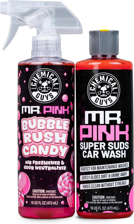 Chemical Guys Mr. Pink Car Wash Soap - 16 oz Super Suds Foaming Car Wash Soap for Cannon, Blaster, or Bucket Washing - pH Balanced, Safe on Wax, Sealant, Ceramic, and Clear Coat Finishes