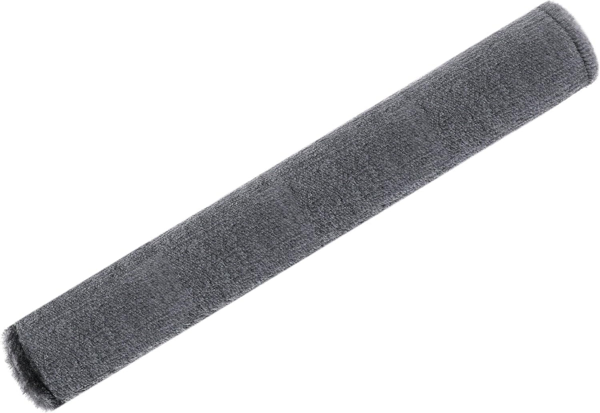 Amooca Soft Faux Fur Universal Fit Seatbelt Cover Car Truck SUV Airplane Seat Belt Shoulder Pad for Carmera Backpack Straps Neck Cushion Protector 2 Pack 10.5in Dark Gray