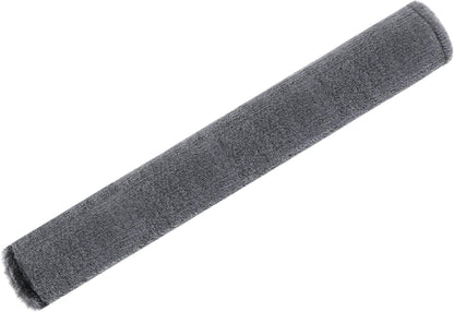 Amooca Soft Faux Fur Universal Fit Seatbelt Cover Car Truck SUV Airplane Seat Belt Shoulder Pad for Carmera Backpack Straps Neck Cushion Protector 2 Pack 10.5in Dark Gray