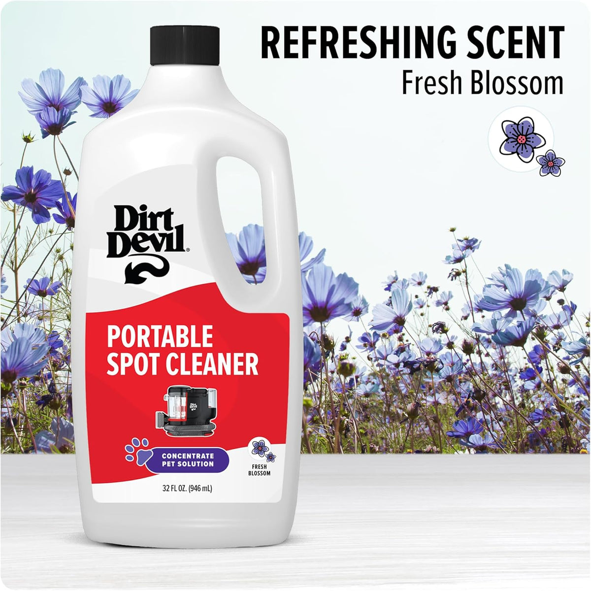Dirt Devil Portable Spot Cleaner Machine for Carpet and Upholstery, Powerful Suction Spot Cleaning Machine with Versatile Tools, Pair with Dirt Devil Portable Cleaner Solution