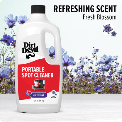 Dirt Devil Portable Spot Cleaner Machine for Carpet and Upholstery, Powerful Suction Spot Cleaning Machine with Versatile Tools, Pair with Dirt Devil Portable Cleaner Solution