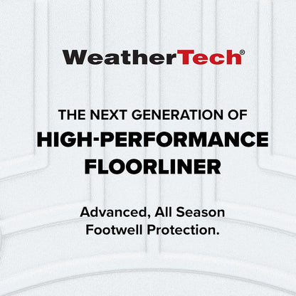 WeatherTech FloorLiner HP Custom Fit Floor Mats for Acura MDX 1st Row (4416691IM), Black