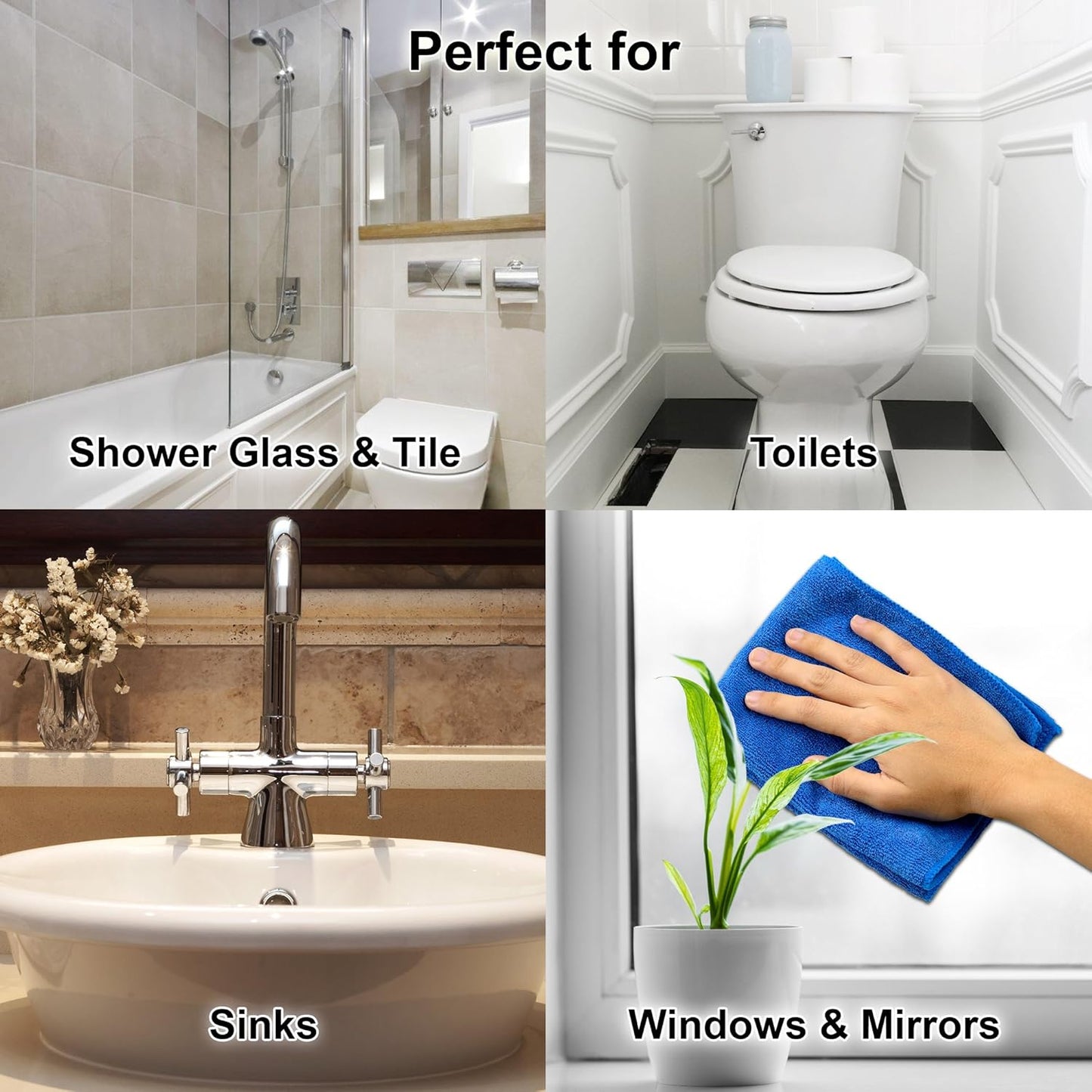 Clean-X REPEL Glass & Surface Cleaner 32 fl. oz. - Cleans & Repels water spots and dirt on glass, mirror, tile and multi surface by UNELKO (2)