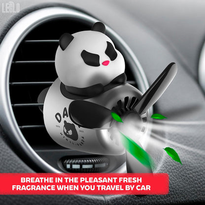 Car Vent Clips - Bear Pilot Car Air Freshener Vent Clip with Rotating Propeller, Durable and Easy to Install, 2.1"x2.5"x2.4" Versatile Size, 2 Aroma Tablets Included, Adds a Playful Touch to Interior