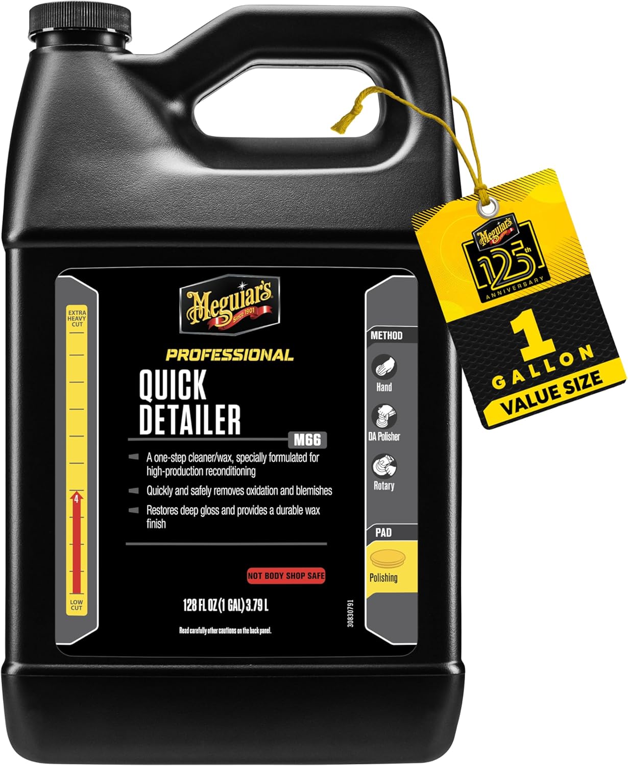 Meguiar's Professional Cleaner Wax M0616 - Swirl and Scratch Remover, Car Polish, and Car Wax in One Liquid - One-Step for Professional Detailing, 16 Oz (Packaging May Vary)