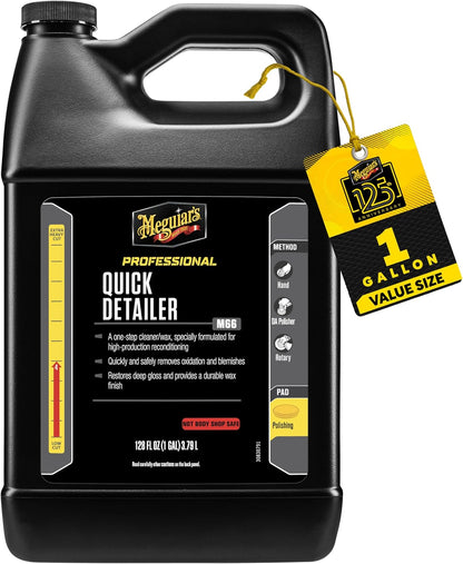 Meguiar's Professional Cleaner Wax M0616 - Swirl and Scratch Remover, Car Polish, and Car Wax in One Liquid - One-Step for Professional Detailing, 16 Oz (Packaging May Vary)