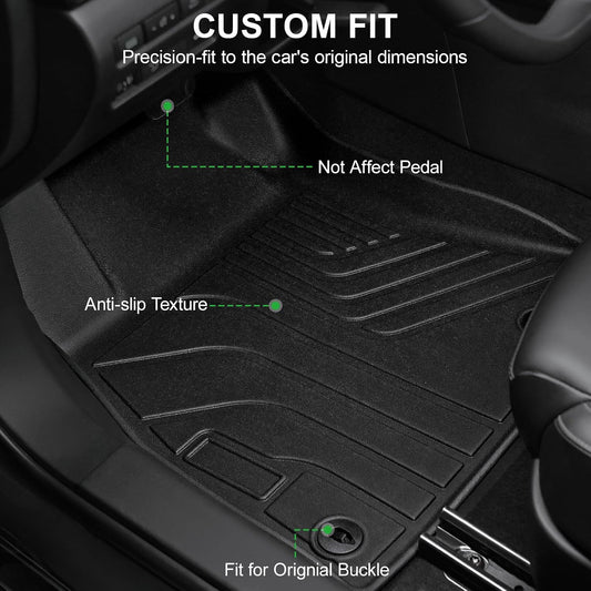 Floor Mats for 2025 2020-2024 Nissan Sentra, TPE All Weather Durable Floor Liners for Nissan Sentra Accessories