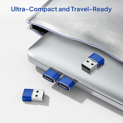 Elebase USB to USB C Adapter for iPhone 17 4Pack,USBC Female to A Male Car Charger Adapter,Type C Converter Apple 17e 16 Pro Max 15 14 Plus,iWatch Watch 11 10 Ultra 3,iPad Air,Samsung Galaxy S26