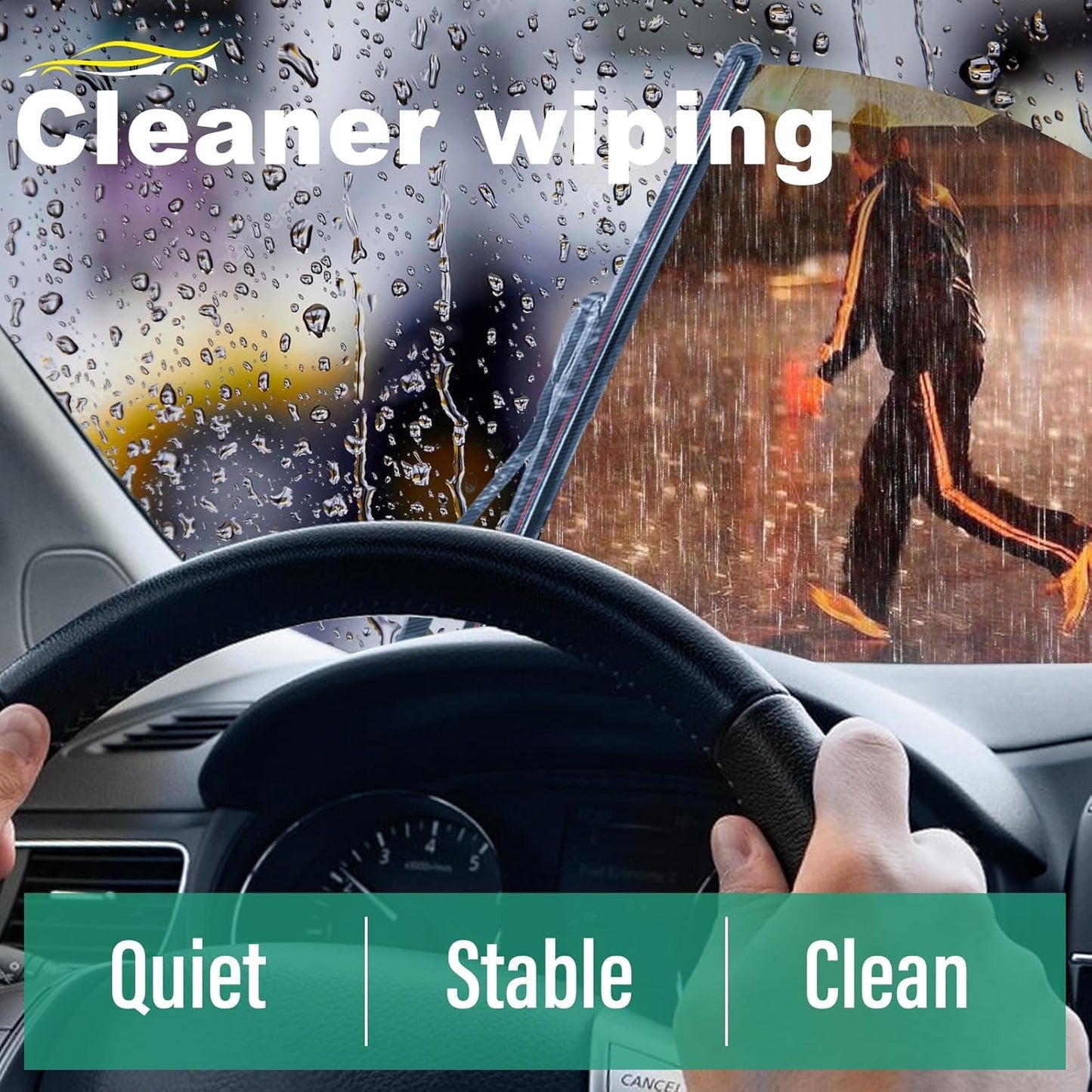 26" 16" 12" Windshield Wiper Blades Replacement for Toyota RAV4 2019 2020 2021 2022 2023 2024 2025 RAV 4 / Mazda 5 2006-2015 Premium All Weather Front Rear Wipers Set - OEM Quality (Pack of 3) - Colors D