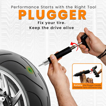 GRAND PITSTOP 20 Pcs Tubeless Tire Puncture Repair Kit with Mushroom Plug for Tyre Punctures and Flats on Cars, Motorcycles, ATV, Trucks & Tractors (15 Mushroom Plugs)