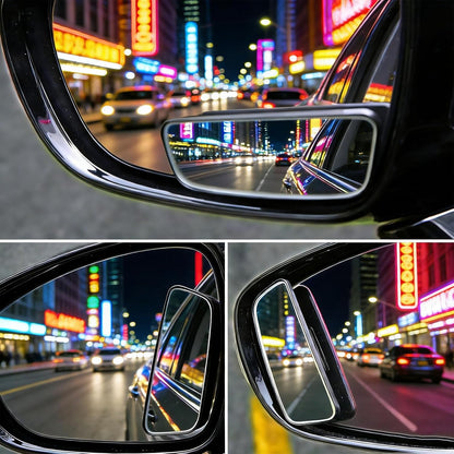 2PCS Car Blind Spot Mirror, Wideangle Rearview Mirror, Automobile Side Looking Glass, Universal Vehicle Parking Aid Tool