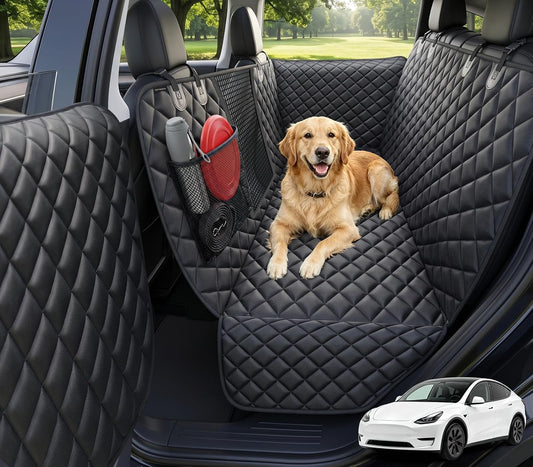 URPOWER Dog Car Seat Cover for Pets 100% Waterproof Seat Cover Hammock 600D Heavy Duty Scratch Proof Nonslip Durable Soft Back Seat Covers for Cars and SUVs