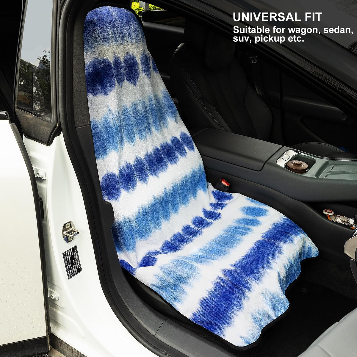 Waterproof Sweating Car Seat Cover for Post Gym Workout, Running, Swimming, Beach and Hiking, Universal Fit Non-Slip Towel Bucket Seat Protector for Cars SUV Trucks, Machine Washable (Grey)