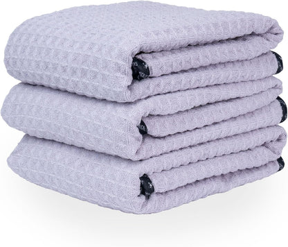 Chemical Guys Waffle Weave Gray Matter Microfiber Drying Towel - 25" x 36", Premium Blend Microfiber Towel with Soft-Banded Edging for Scratch-Free Car Drying, Ultra Absorbent