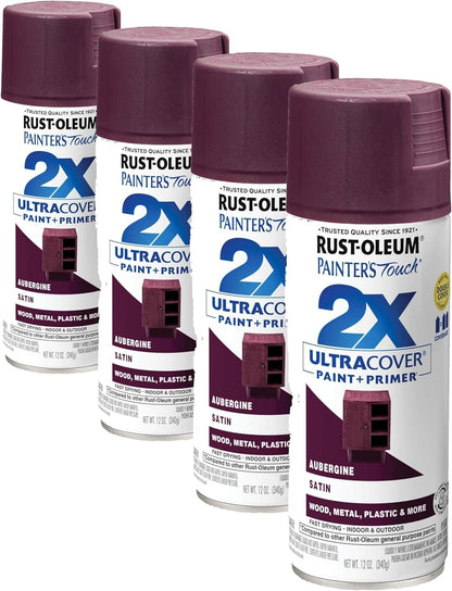 Rust-Oleum 334029 Painter's Touch 2X Ultra Cover Spray Paint, 12 oz, Gloss Clear - Colors E
