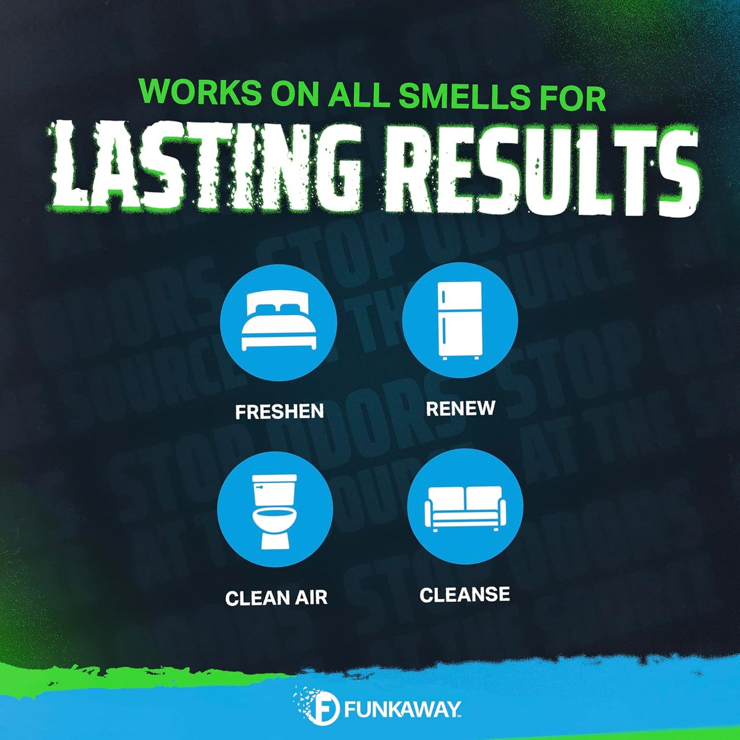 FunkAway Extreme Odor Eliminating Room Refresher AeroSpray, 6 oz., Odor Eliminating Room Spray Removes Musty, Stuffy, Stinky and Smelly Airborne odors