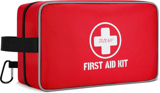 330 Piece First Aid Kit, Premium Waterproof Compact Trauma Medical Kits for Any Emergencies, Ideal for Home, Car, Travel, Camping, Hiking, Truck, Office, Sports (Medium)