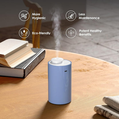 Airversa Waterless Diffuser for Essential Oil, Car Diffsuer, Battery Operated Nebulizer, 0.7 Fl Oz/ 20mL, Mini Scent Air Machine, 3 Timers & 3 Mist Levels for Home, Room, Car, Office - AN6 Black