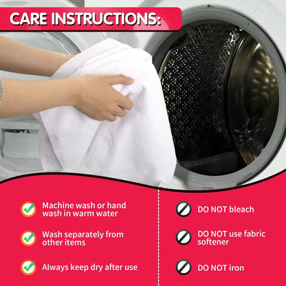 FIXSMITH Microfiber Cleaning Cloth - Pack of 50, Microfiber Towels for Cars 16 x 12 in, Highly Absorbent Cleaning Rags, Lint-Free, Streak-Free Cleaning Cloths for Car Kitchen Home Office