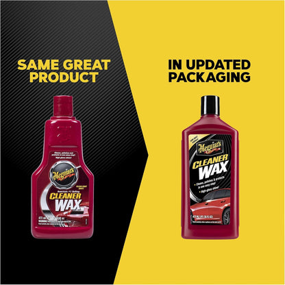 Meguiar’s Cleaner Wax, Liquid Car Wax For Diy Drivers & Detailers—Cleans, Polishes And Protects; Use On Exterior Paint And Clear Coat Surfaces On Cars, Trucks & Suvs - 16 Oz Bottle