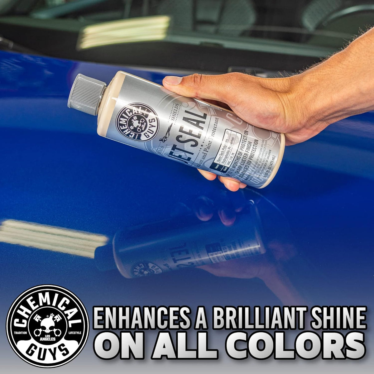 Chemical Guys JetSeal Anti-Corrosion Sealant & Paint Protectant - Advanced Car Paint Sealant for Trucks, Motorcycles, SUVs & RVs, Provides Durable Protection & High Gloss Finish, 16 oz