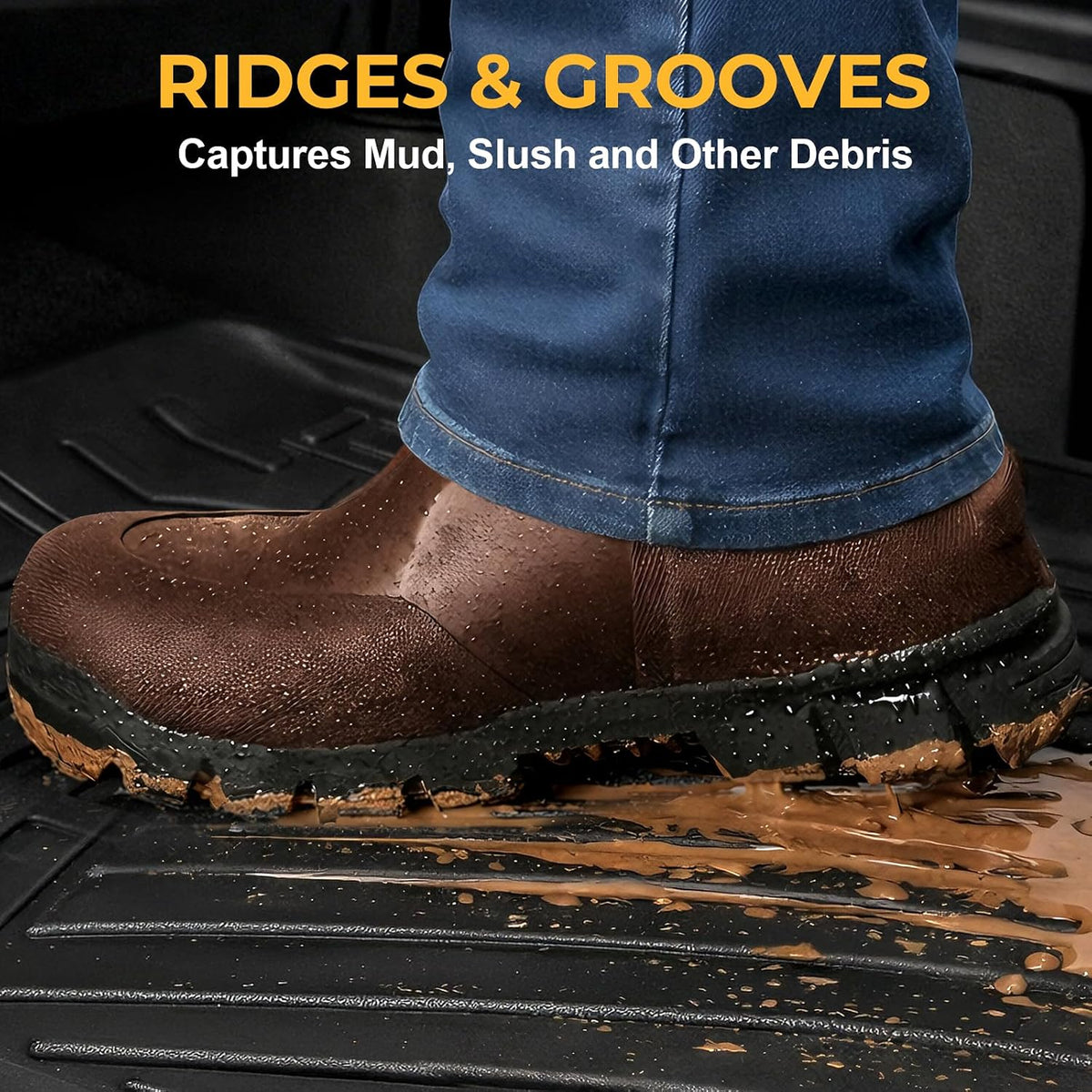 Floor Mats for Kia K5 2021-2026/Hyundai Sonata Gas 2020-2026, All Weather Floor Mats Trunk Cargo Liner Accessories, Full Coverage Set (Fit FWD Models)