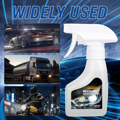 Headlight Restoration Kit -Yellowed Oxidized Foggy Headlight Repair Spray-On No Sanding Restoration Kit Headlight Cleaner & Restorer with Protective Coating for All Vehicles