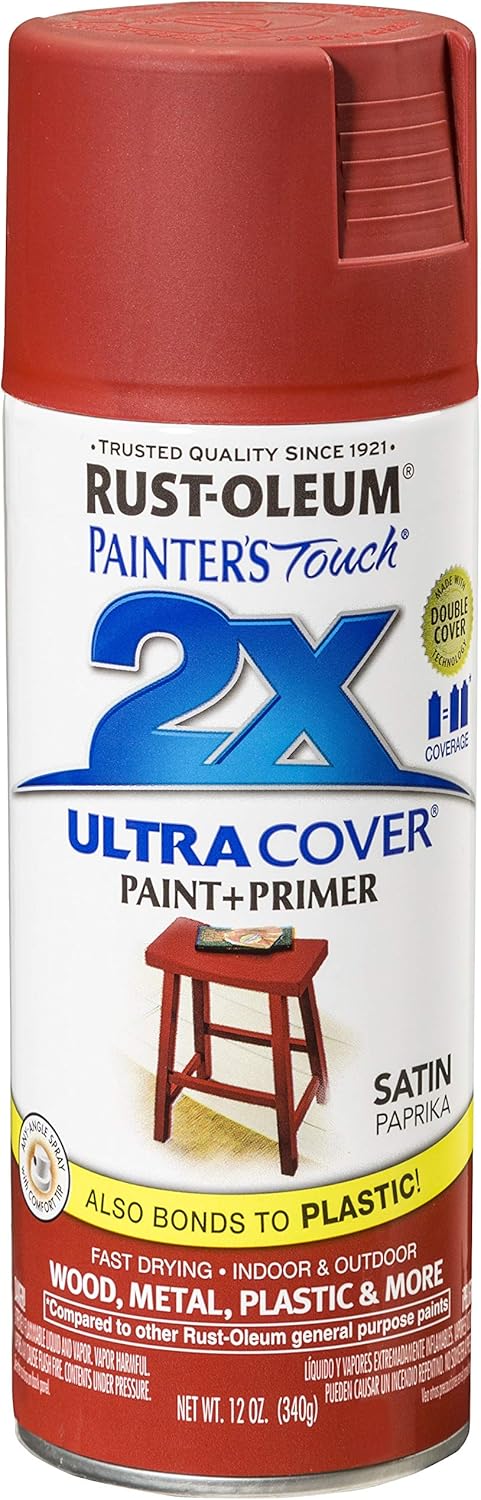 Rust-Oleum 334029 Painter's Touch 2X Ultra Cover Spray Paint, 12 oz, Gloss Clear - Colors E