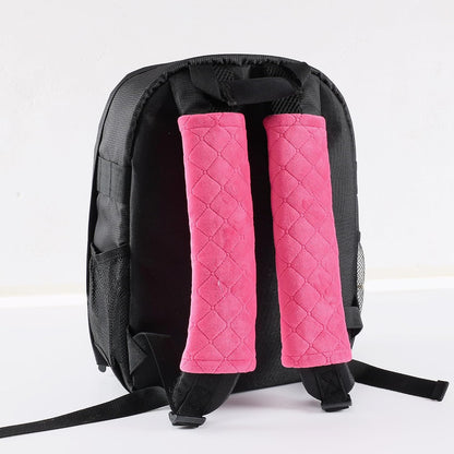 Amooca Soft Auto Seat Belt Cover Seatbelt Shoulder Pad 2 PCS for a More Comfortable Driving Compatible with All Cars and Backpack Black