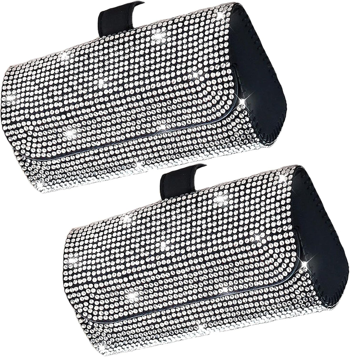 Accmor Sunglasses Holder for Car Sun Visor, Auto Eyeglasses Protective Storage Case, Vehicle Visor Accessories Organizer Box