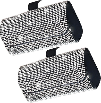 Accmor Sunglasses Holder for Car Sun Visor, Auto Eyeglasses Protective Storage Case, Vehicle Visor Accessories Organizer Box