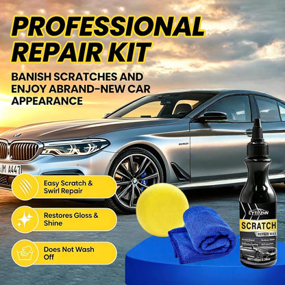 Car Scratch Remover & Polishing Compound - Effectively Eliminates Light Scratches, Hazy Paint, and Swirl Marks, Includes Sponges and Towels, 100ML/3.4oz (3)