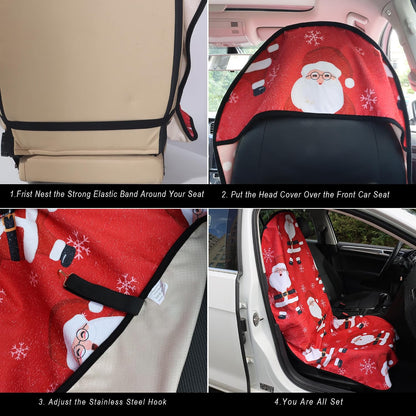 Car Seat Cover Protector Front Seats,for Gym Workout,Running,Swimming,Beach and Hiking,Waterproof Sweat Towel Bucket Seat Covers for Cars SUV Trucks (Black, 1Pcs)