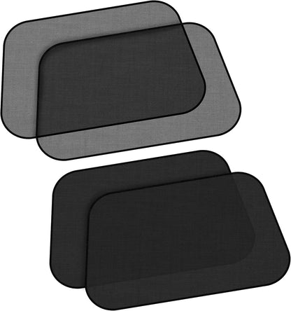 EcoNour Car Window Shades for Baby (4 Pack) | Protects Baby from Window Sun & Heat | Sun Shade Side Windows for Kids | Automotive Sun Protection from UV | Child Safety Accessories | Medium - 20"x12"